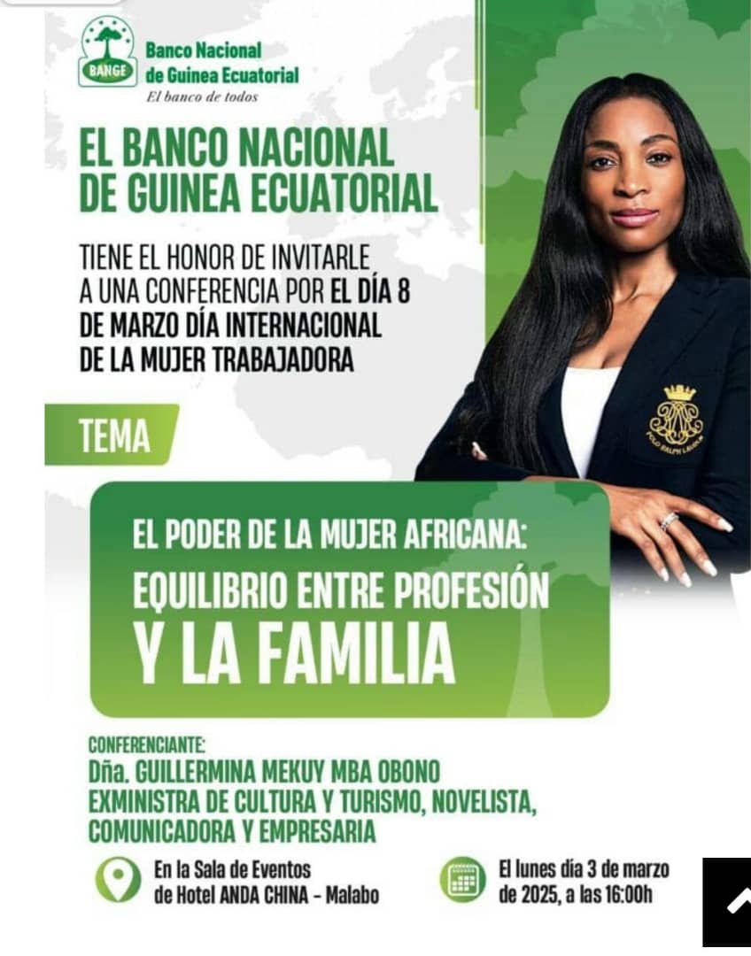 BANGE organiza en Malabo una charla sobre el poder de la mujer africana con Guillermina Mokuy Mba Obono