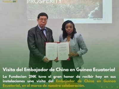 La Fundación 2NK Recibe al Embajador de China en Guinea Ecuatorial