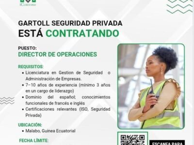 OPORTUNIDAD LABORAL: GARTOLL SEGURIDAD BUSCA PROFESIONAL PARA LIDERAR SUS OPERACIONES