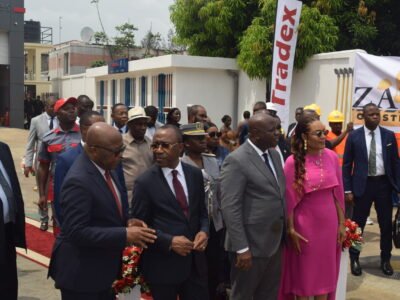 Inauguración del nuevo surtidor TRADEX en Hassan 2 Malabo Guinea Ecuatorial