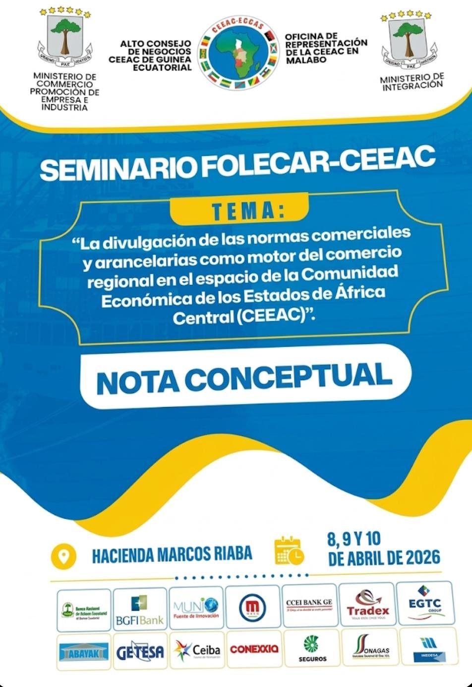 El Alto Consejo de Negocios de la CEEAC en GE refuerza la integración con el seminario FOLECAR