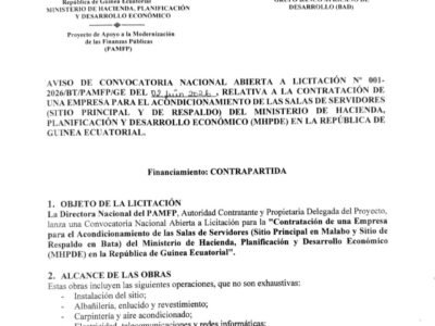 PAMFP lanza un Anuncio de licitación para las empresas